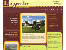 Tablet Screenshot of mazerolles40.fr